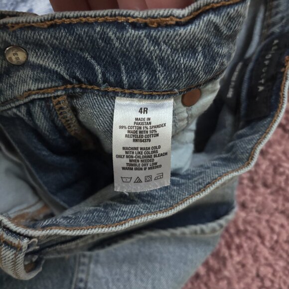 Aeropostale High-Rise Flare Leg Distressed Jeans Women's Size 4R Denim 5 Pocket - Picture 5 of 10